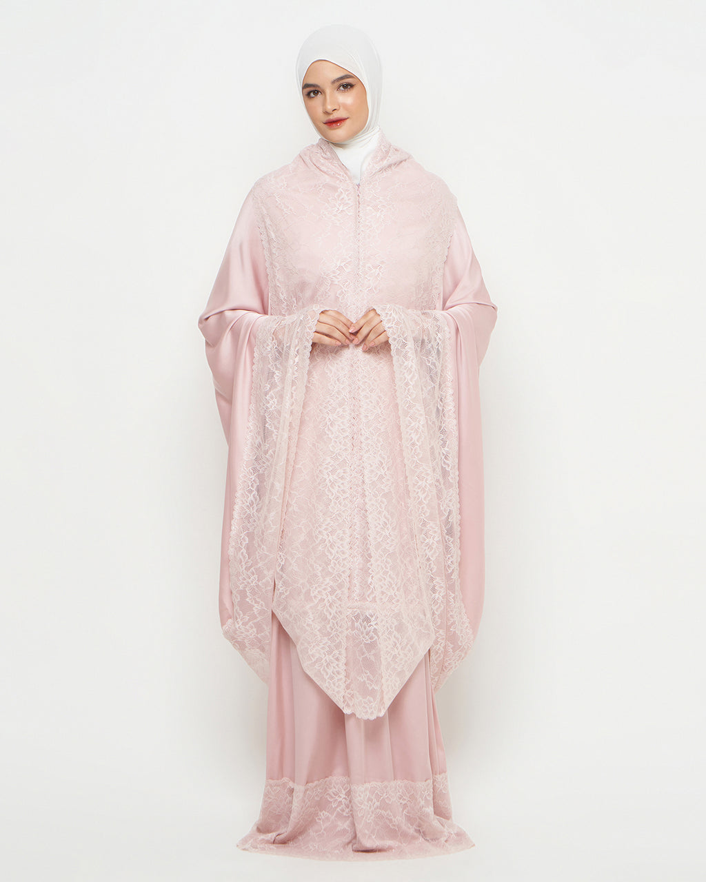 Rose Elegance - Vêtement de prière Indonésien