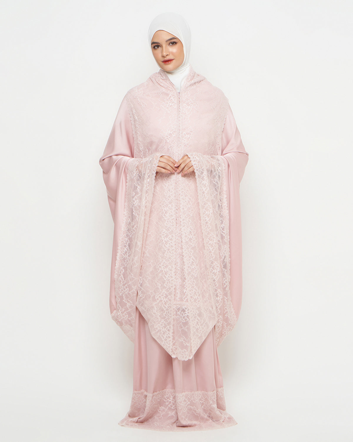 Rose Elegance - Vêtement de prière Indonésien