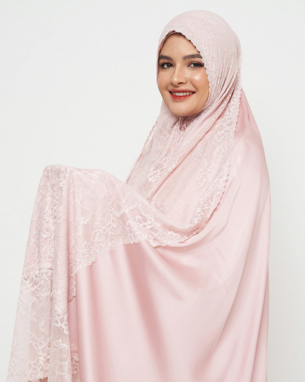 Rose Elegance - Vêtement de prière Indonésien