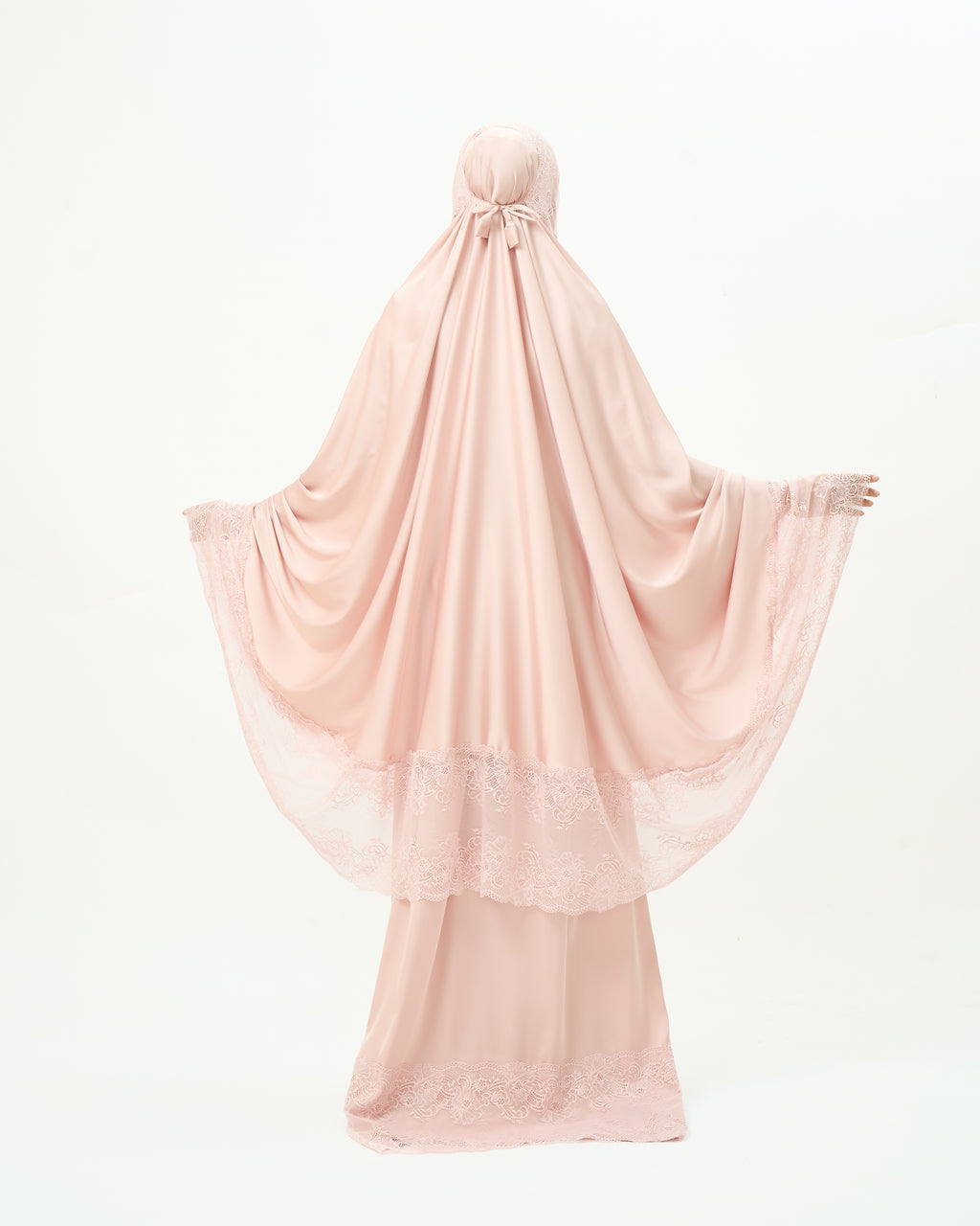 Rose Élégance - Vêtement de prière indonésien